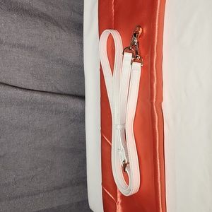 One replacement Vera Bradley white leather strap gold accents